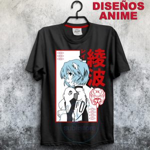 Camiseta de Rei Ayanami de Evangelion