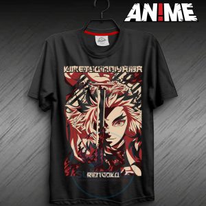 Camiseta de Rengoku de Demon Slayer