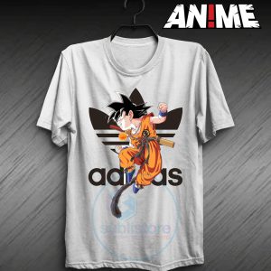 Camiseta de Goku niño de Dragon Ball con el logo de Adidas