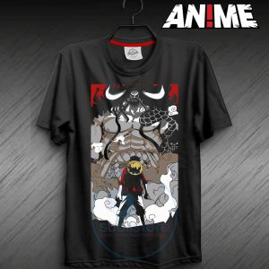 Camiseta de Luffy de One Piece en una batalla