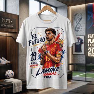 Camiseta de Lamine Yamal #1, Mundial 2026
